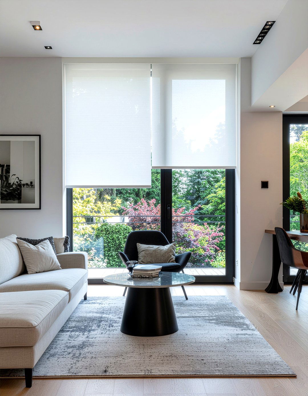 Minimalist window treatments - 30 low ceiling living room ideas