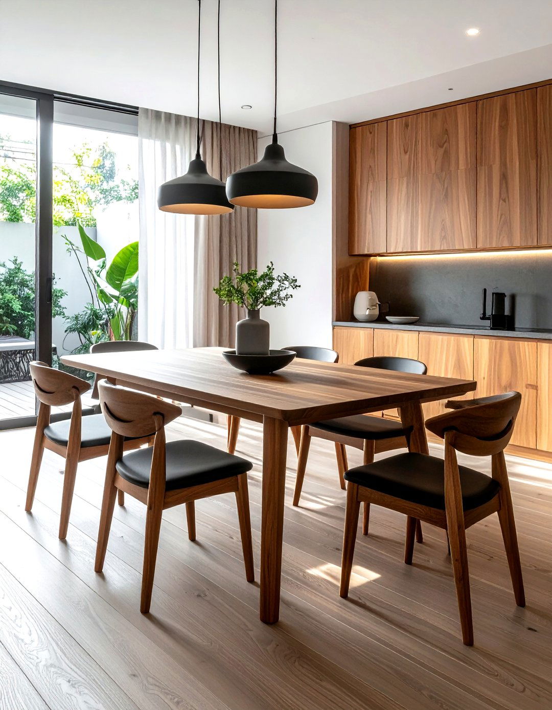 Minimalist wood dining chair - 30 armless dining chair ideas