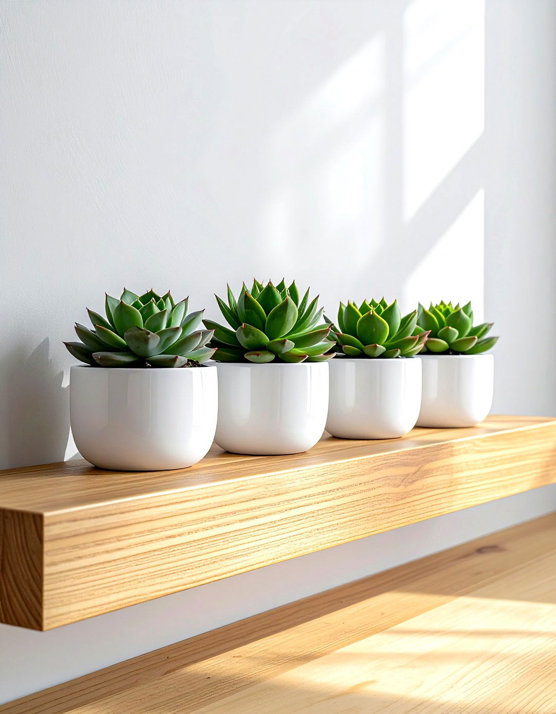 Minimalist wood plant shelf - 30 plant shelf ideas