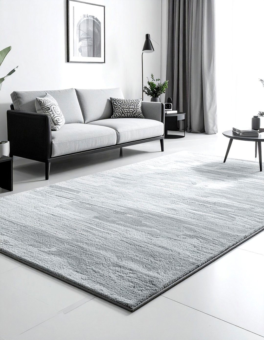 Minimalist wool rug - 30 living room wool rugs