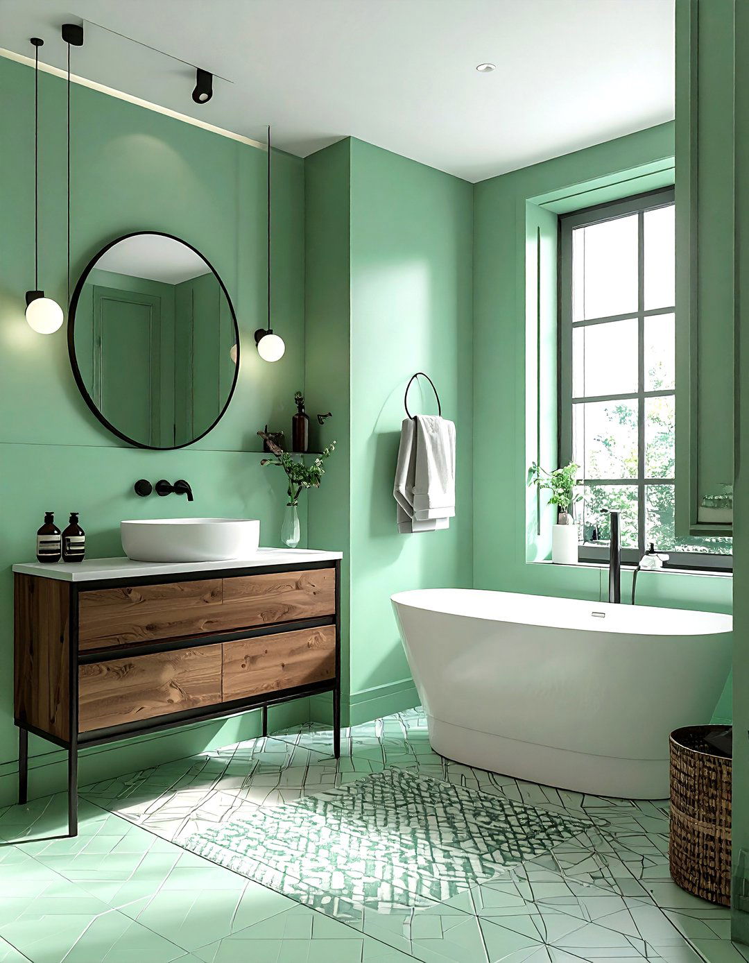 Mint Green Bathroom - 30 green bathroom decor ideas