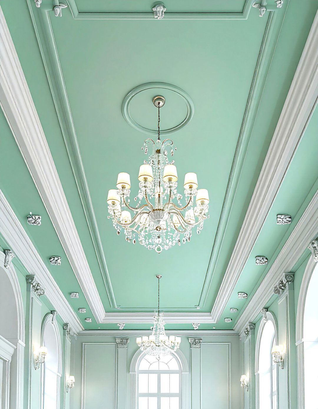 Mint Green Ceiling - 30 mint decor ideas