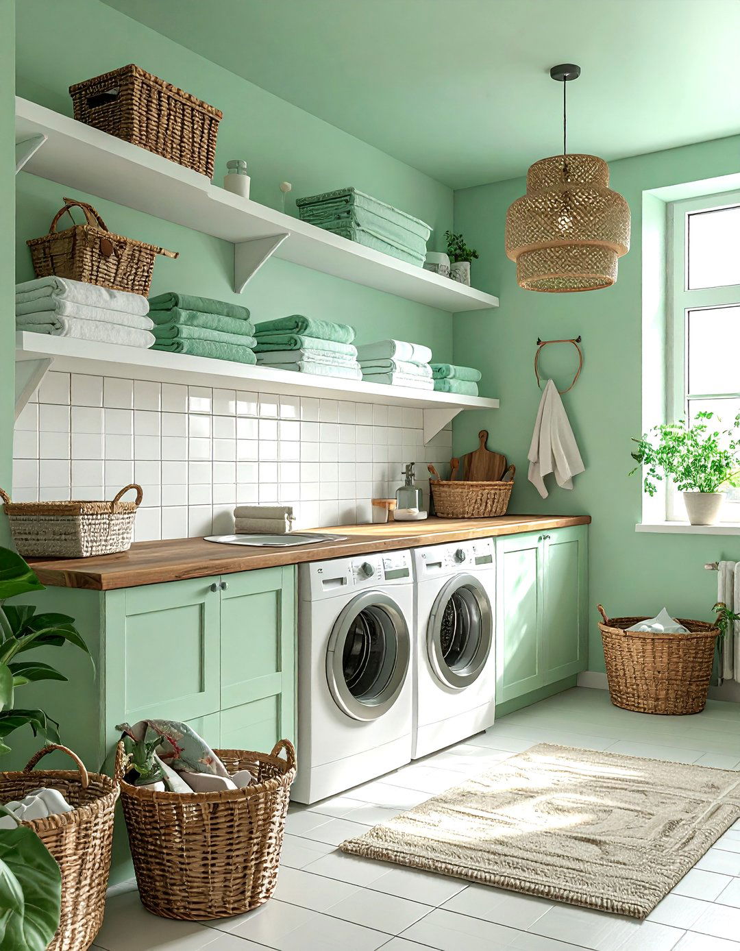 Mint Green Ceiling - 30 painted ceiling ideas