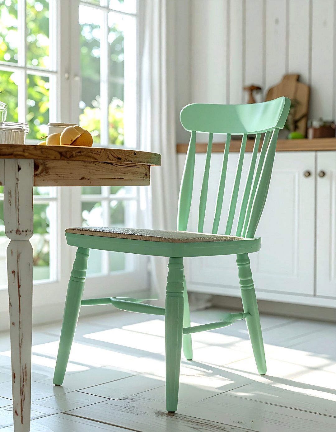 Mint Green Dining Chair - 30 colorful dining chair ideas
