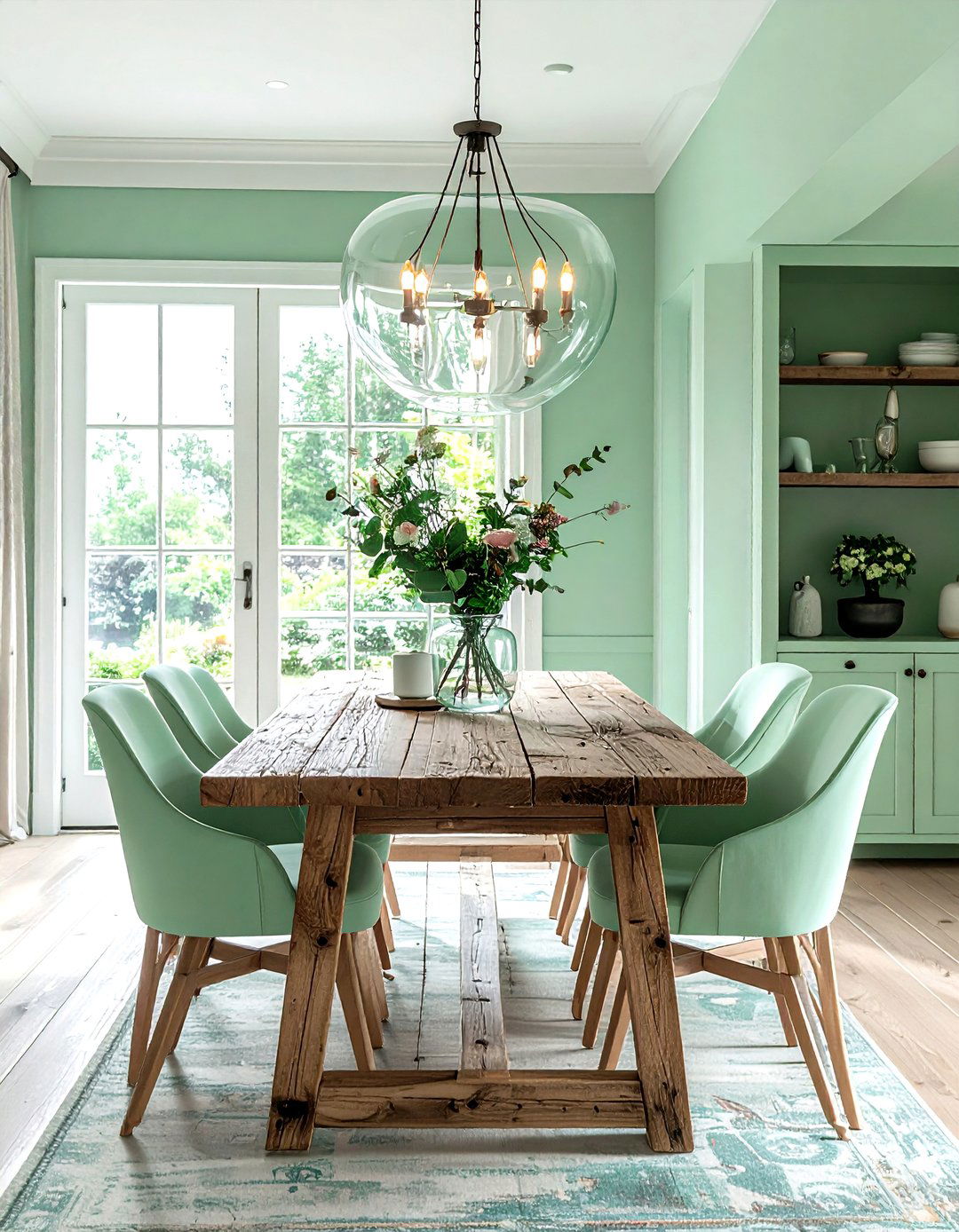 Mint Green Dining Room - 30 mint decor ideas