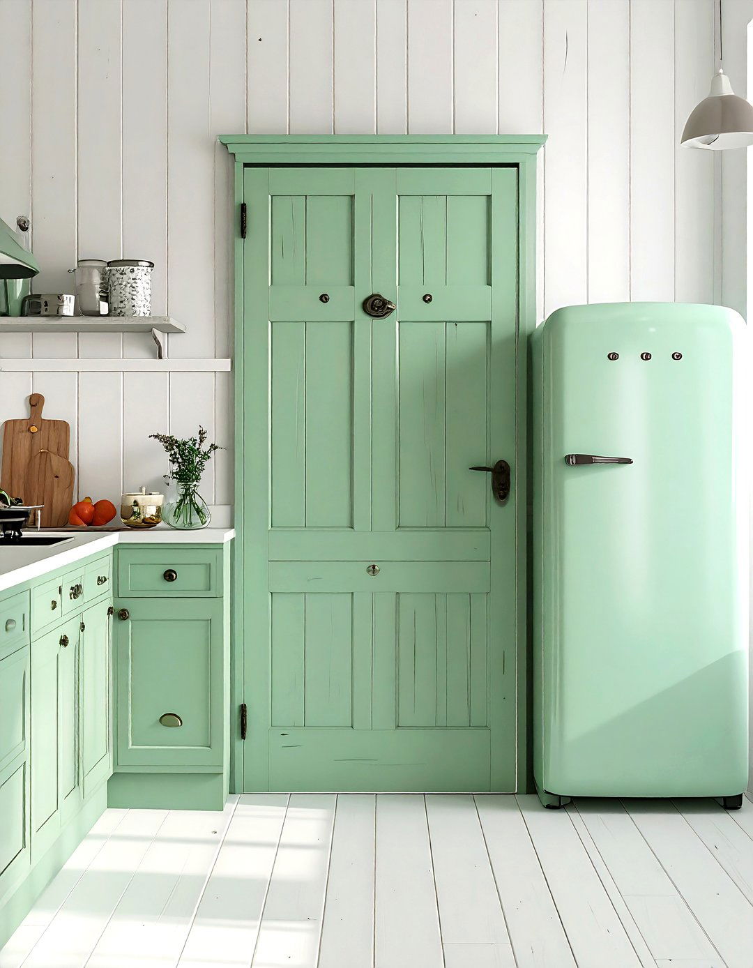 Mint Green Dutch Door - 30 kitchen Dutch door ideas