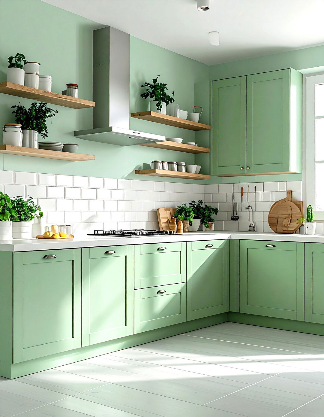 Mint Green Kitchen - 30 kitchen paint color ideas
