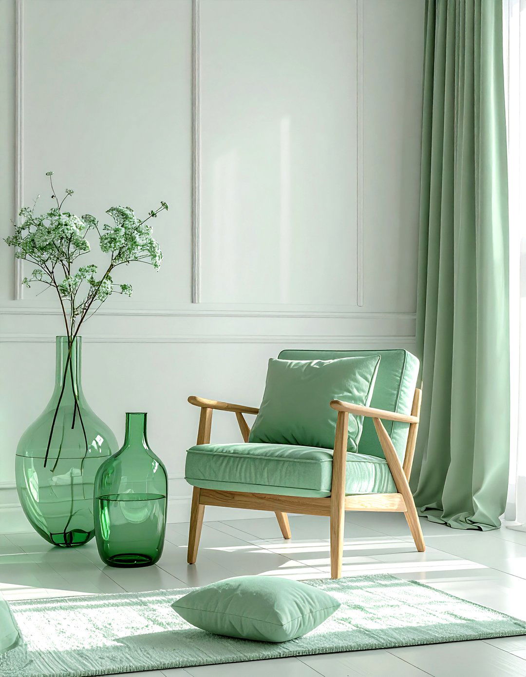 Mint Green Living Room - 30 living room accent color ideas