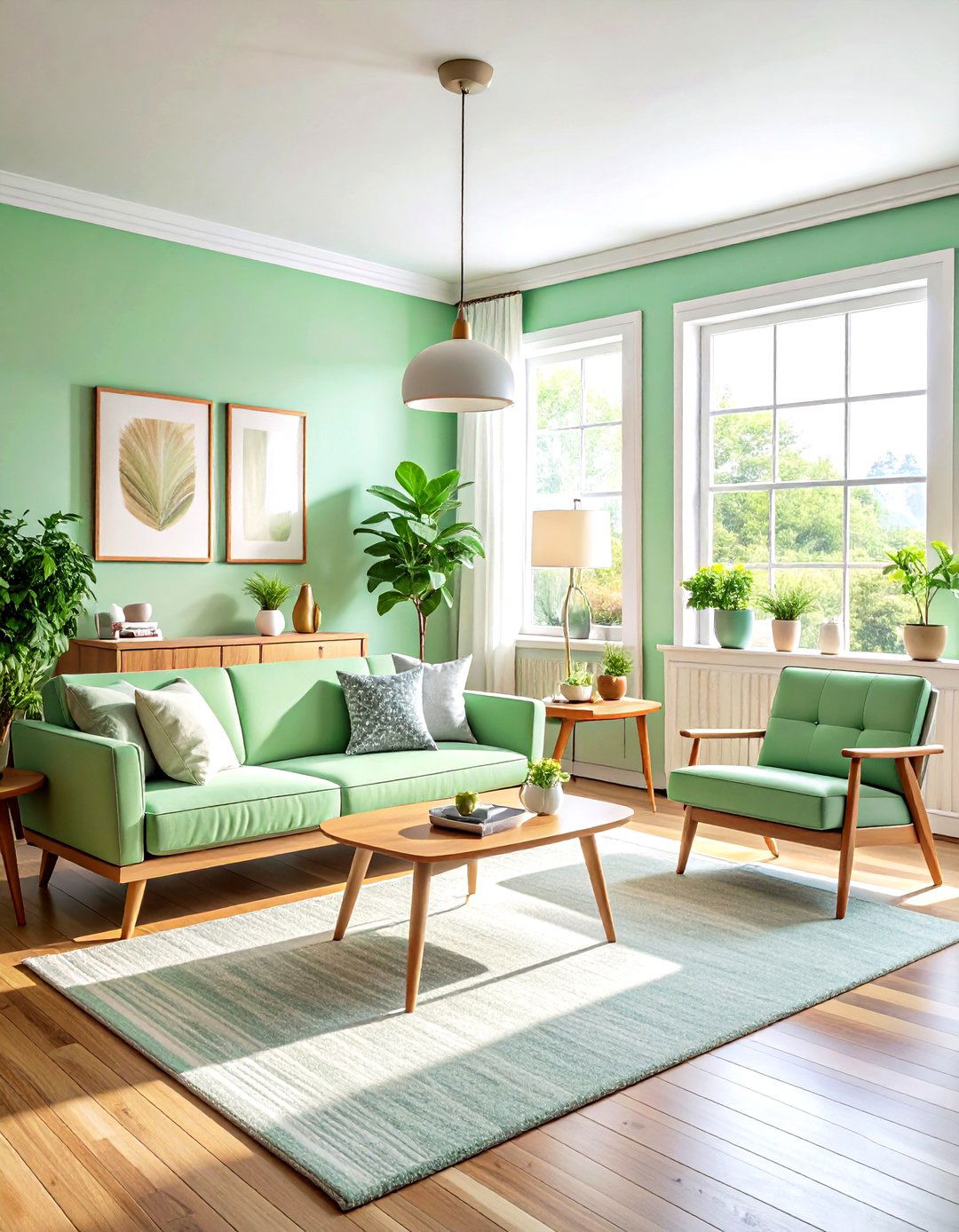 Mint Green Living Room - 30 living room paint color ideas