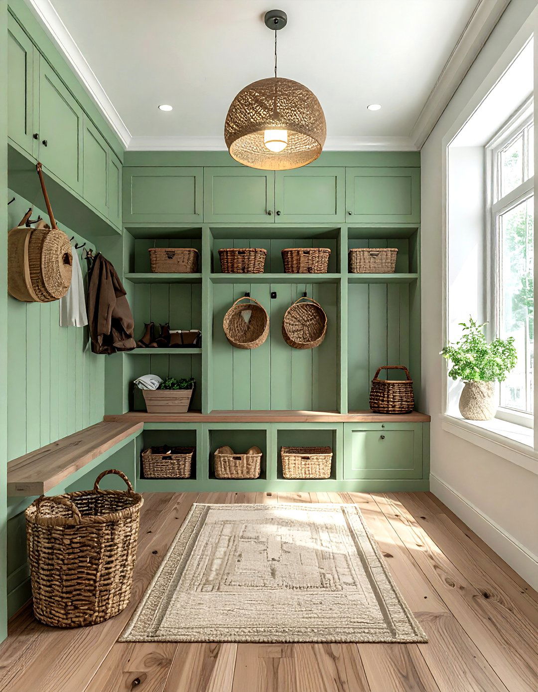Mint Green Mudroom - 30 mint decor ideas