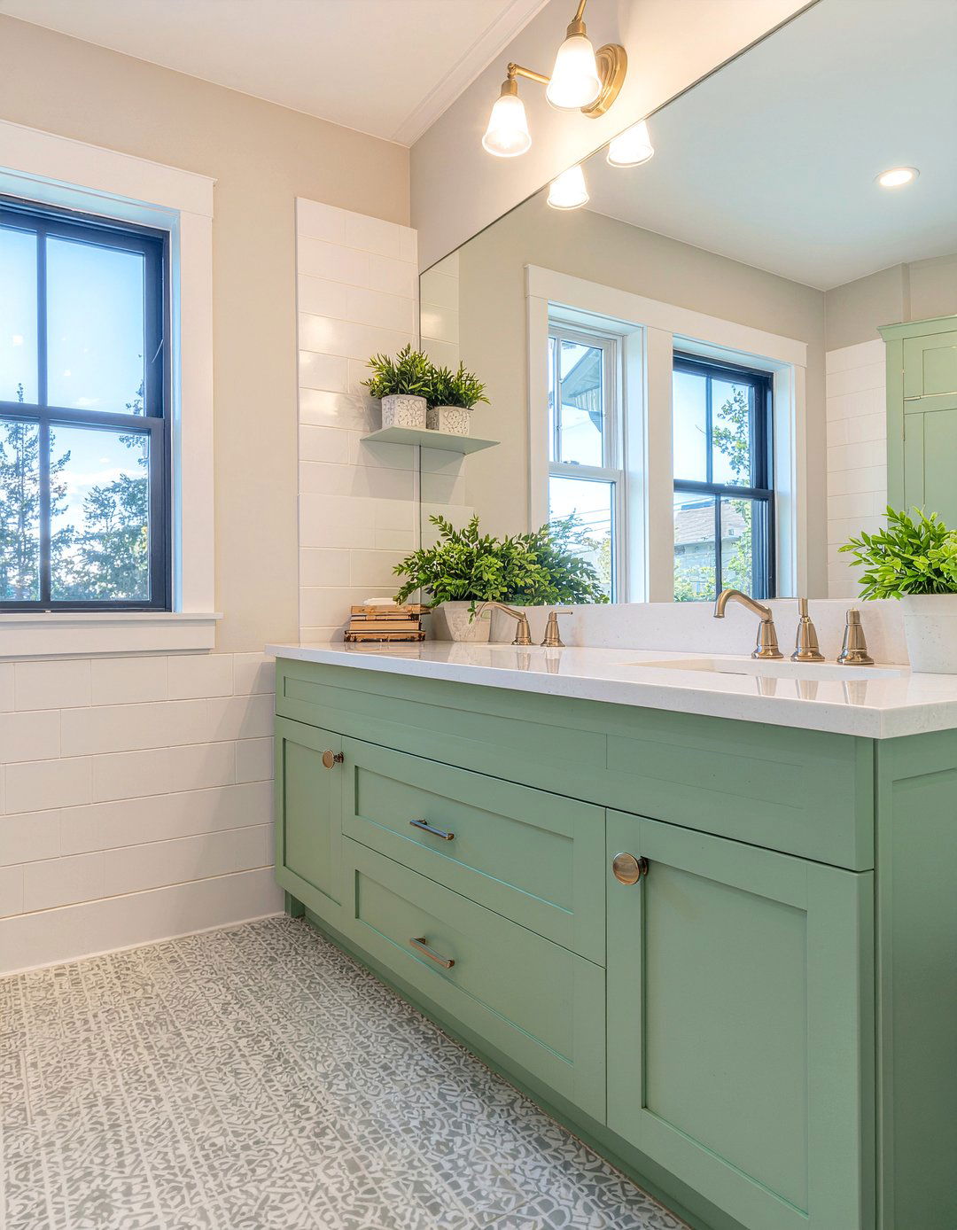 Mint green bathroom cabinets - 30 mint green bathroom ideas