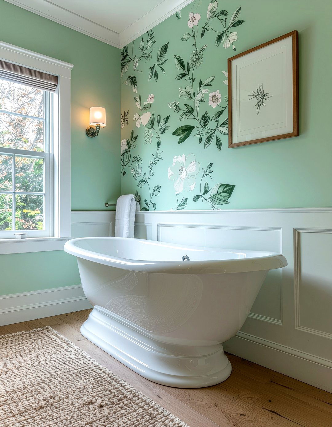 Mint green bathroom wallpaper - 30 mint green bathroom ideas