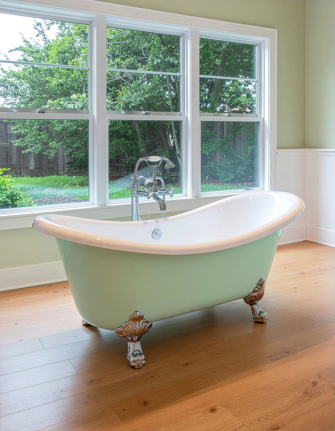 Mint green clawfoot tub - 30 mint green bathroom ideas