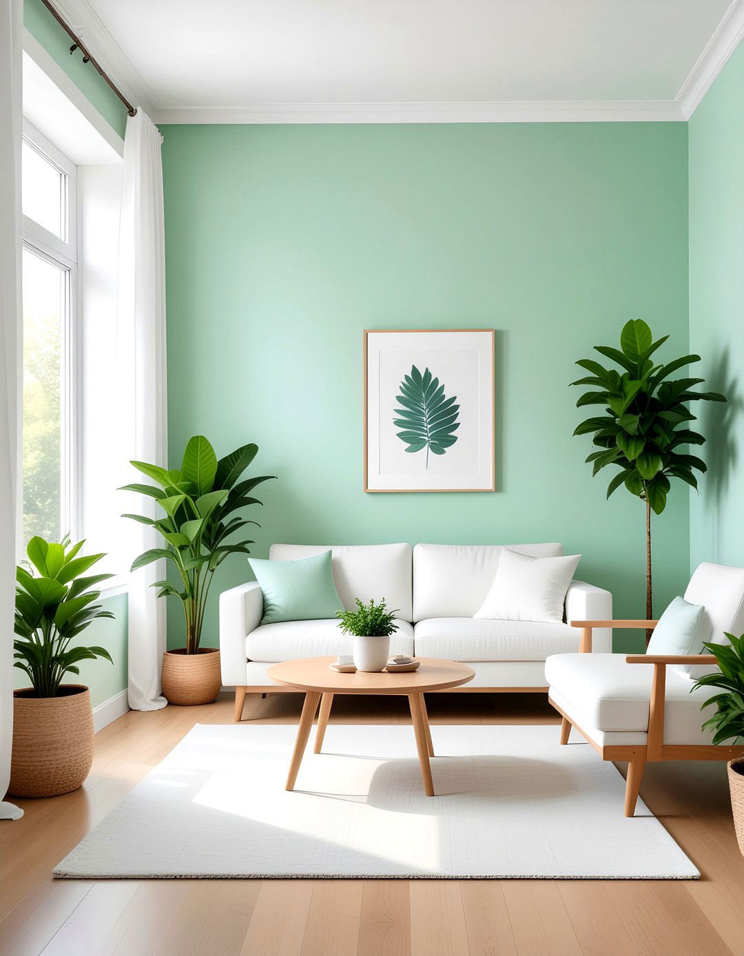 Mint green living room - 30 colorful living room ideas