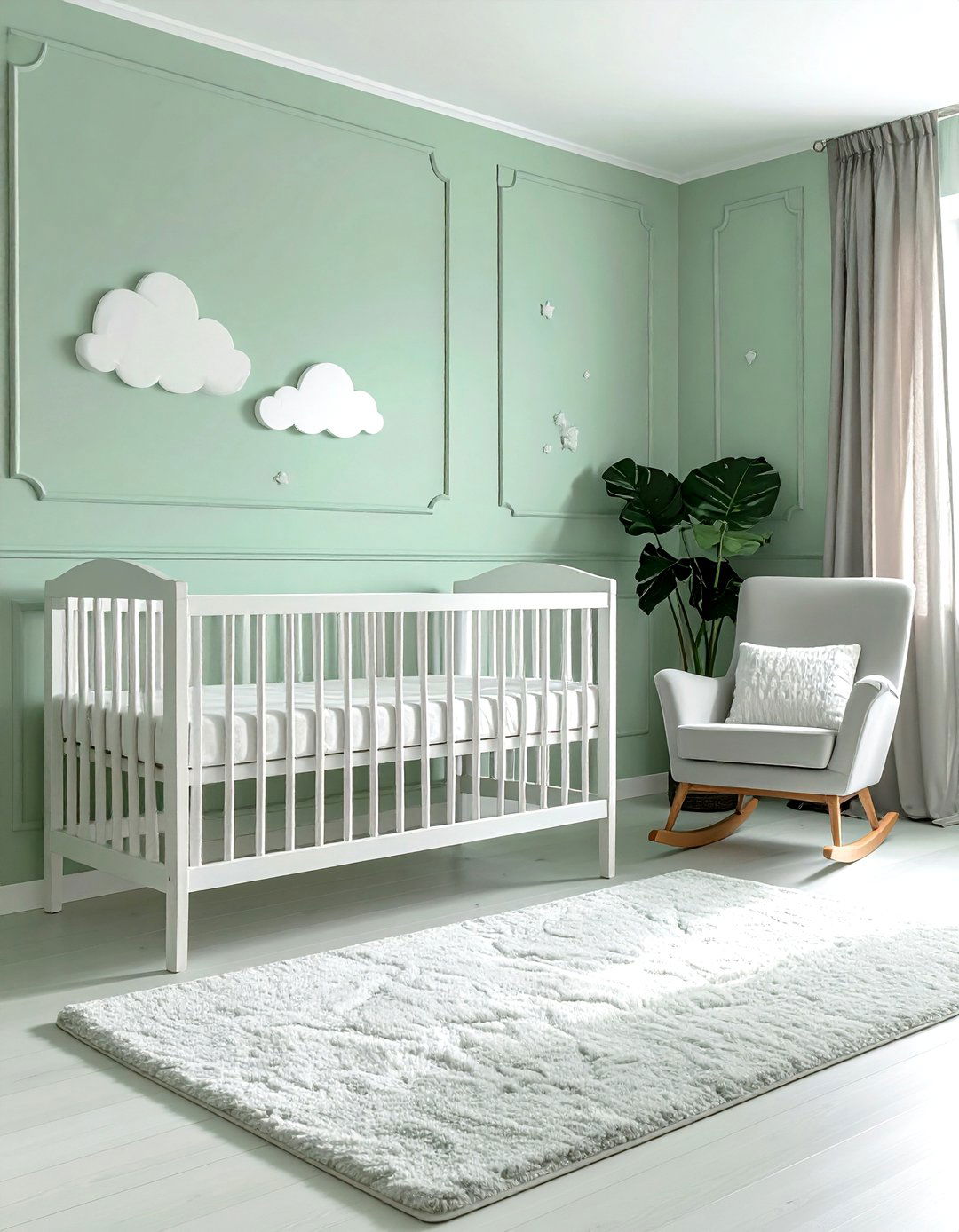 Mint green nursery - 30 green bedroom decor ideas