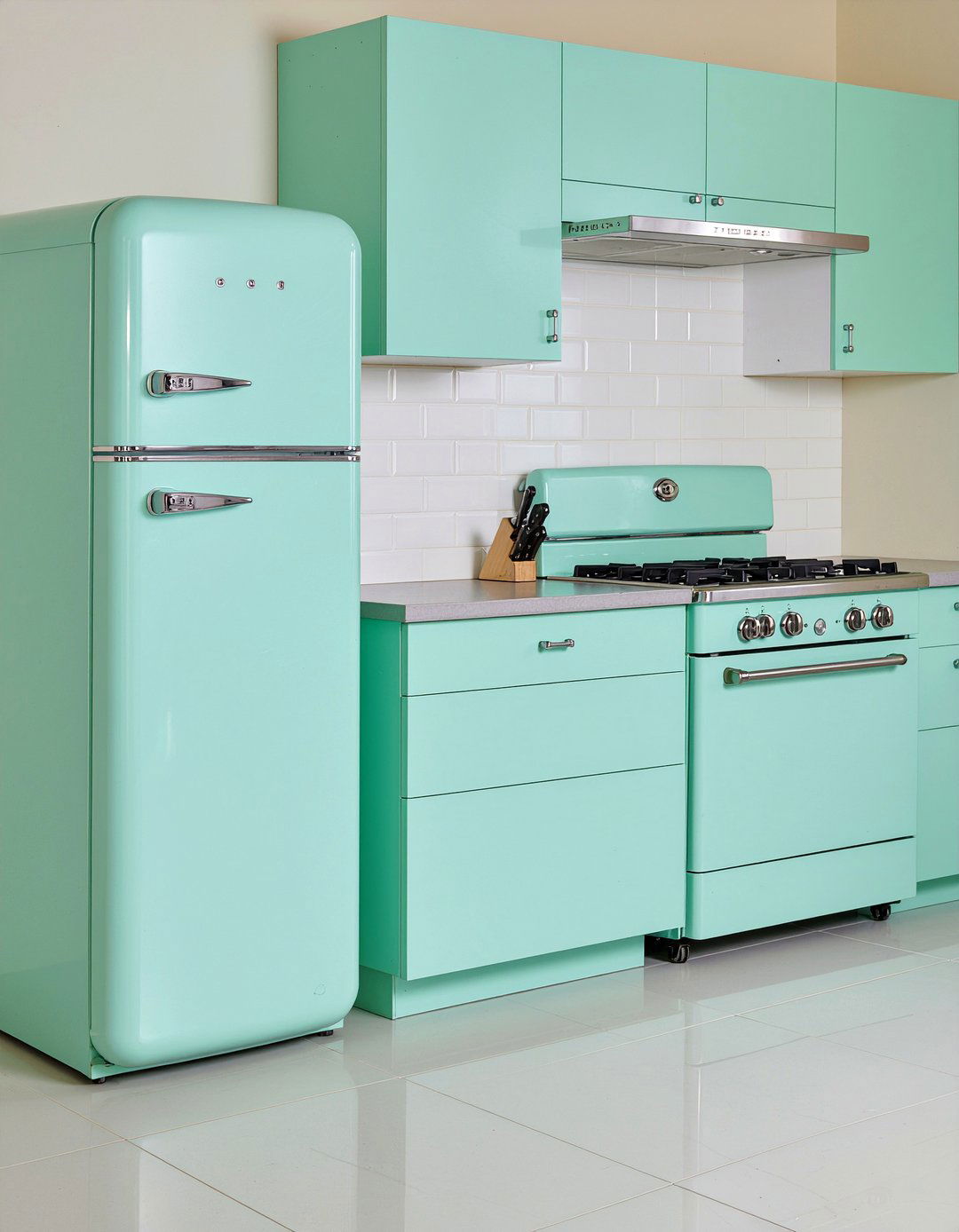 Mint green retro appliances - 30 mint green kitchen ideas