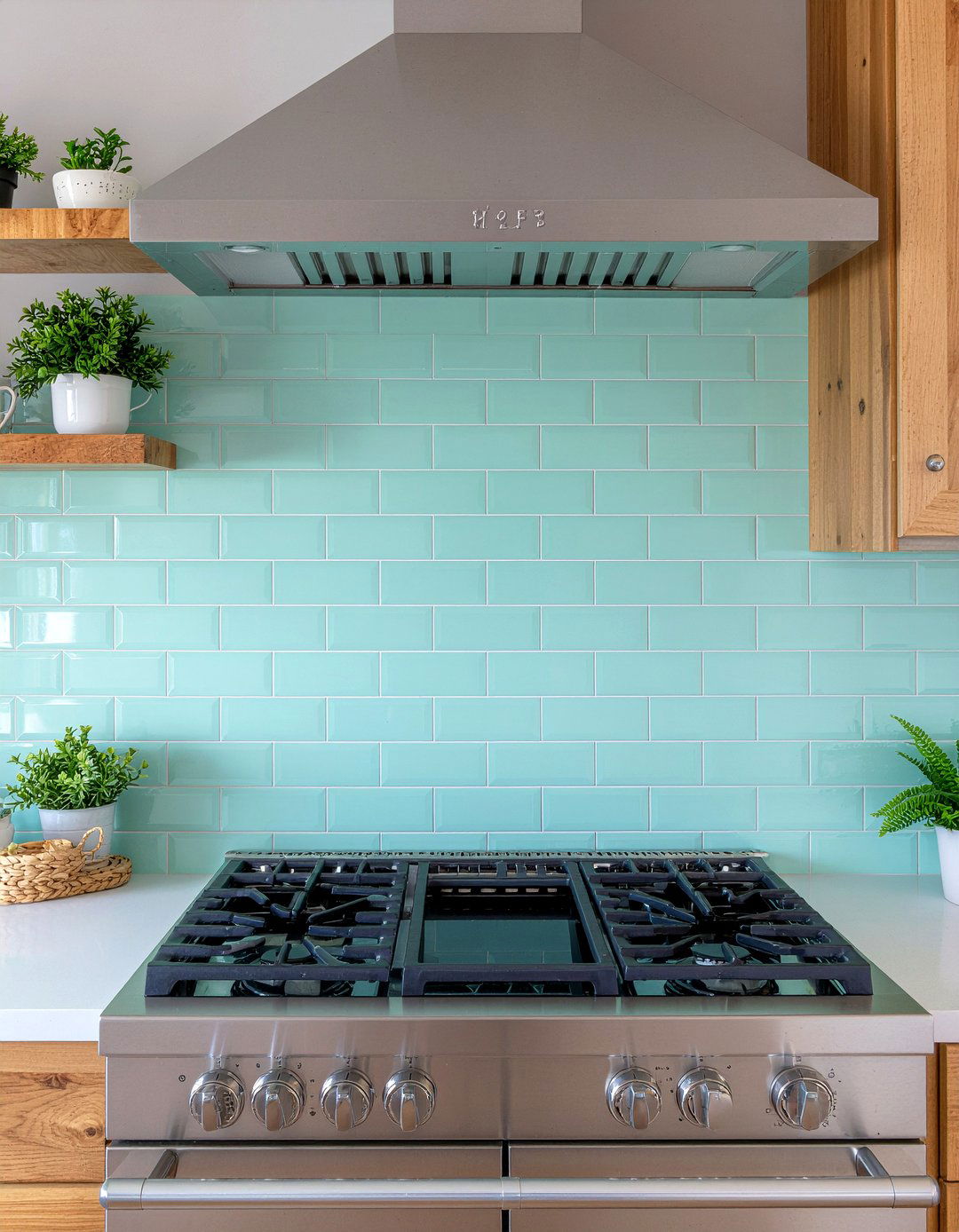 Mint green subway tile backsplash - 30 mint green kitchen ideas