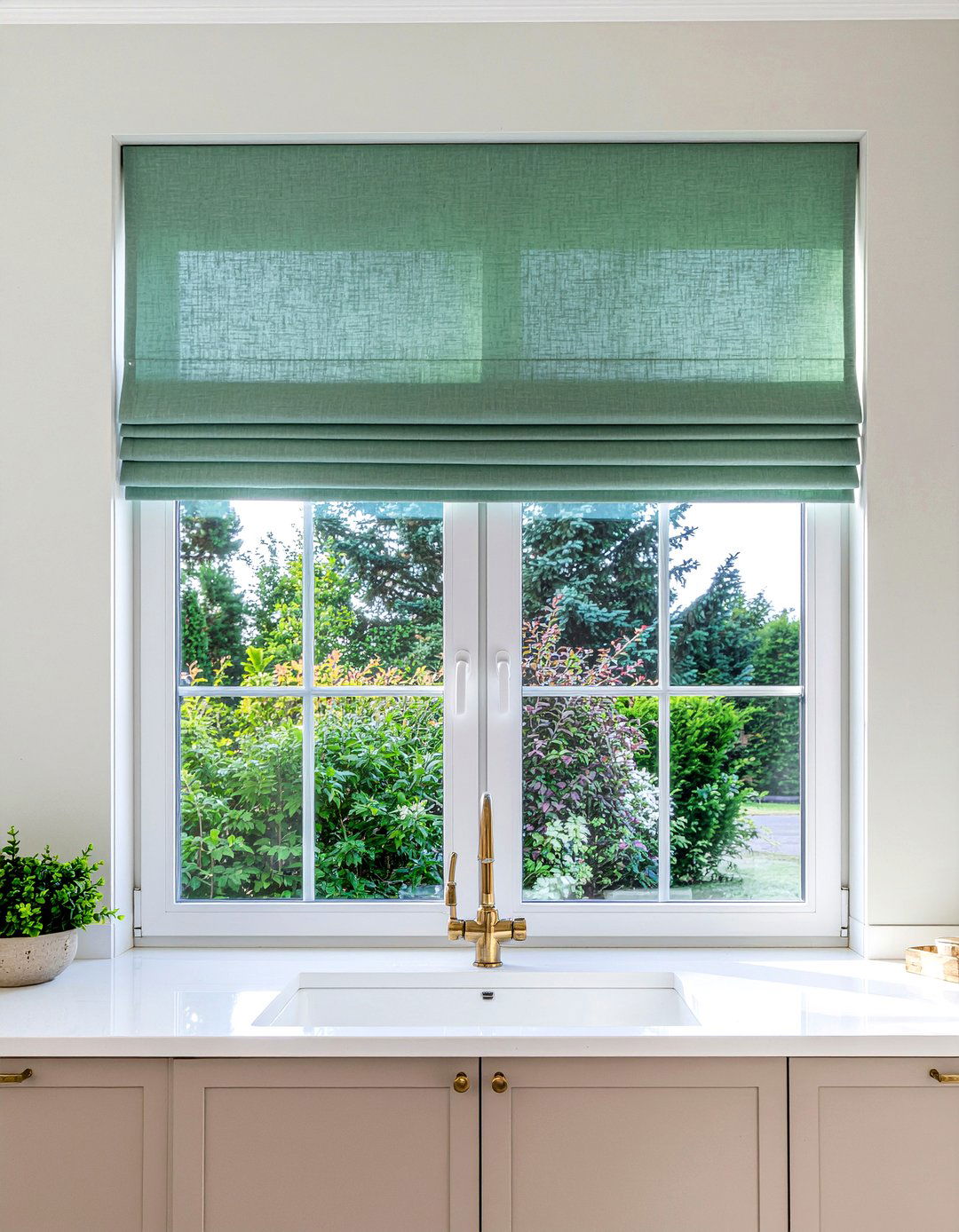 Mint green window treatments - 30 mint green kitchen ideas