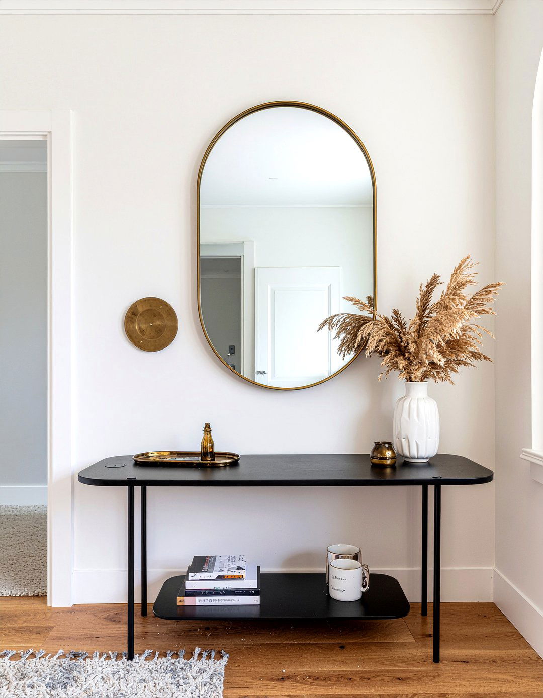 Mirror Above Console Table - 30 living room mirror placement ideas