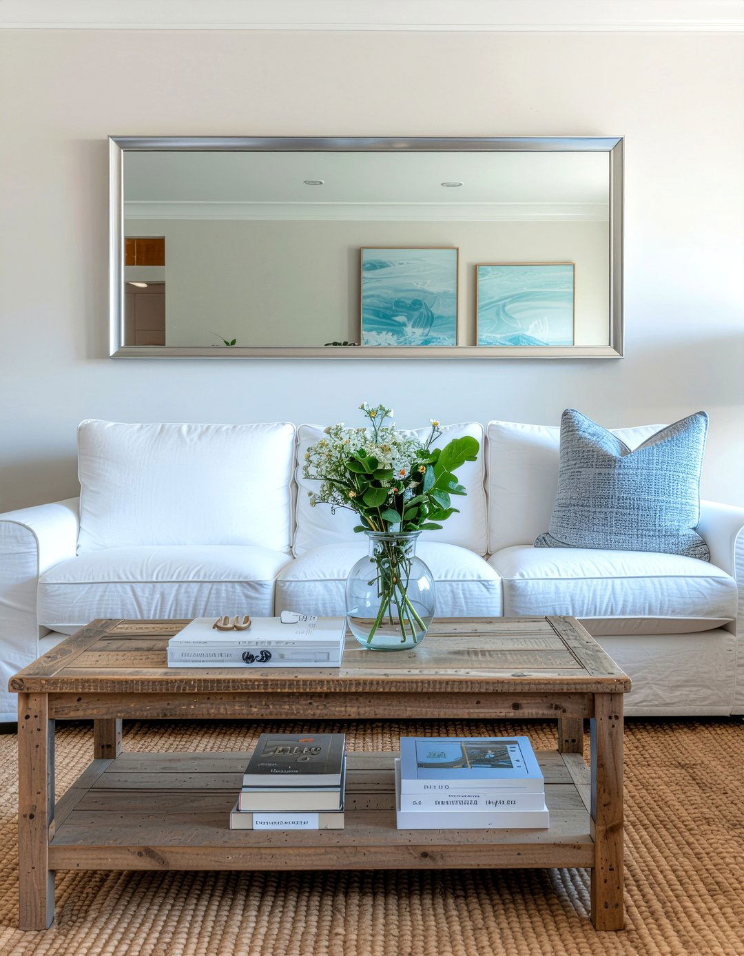 Mirror Behind Sofa - 30 living room mirror placement ideas