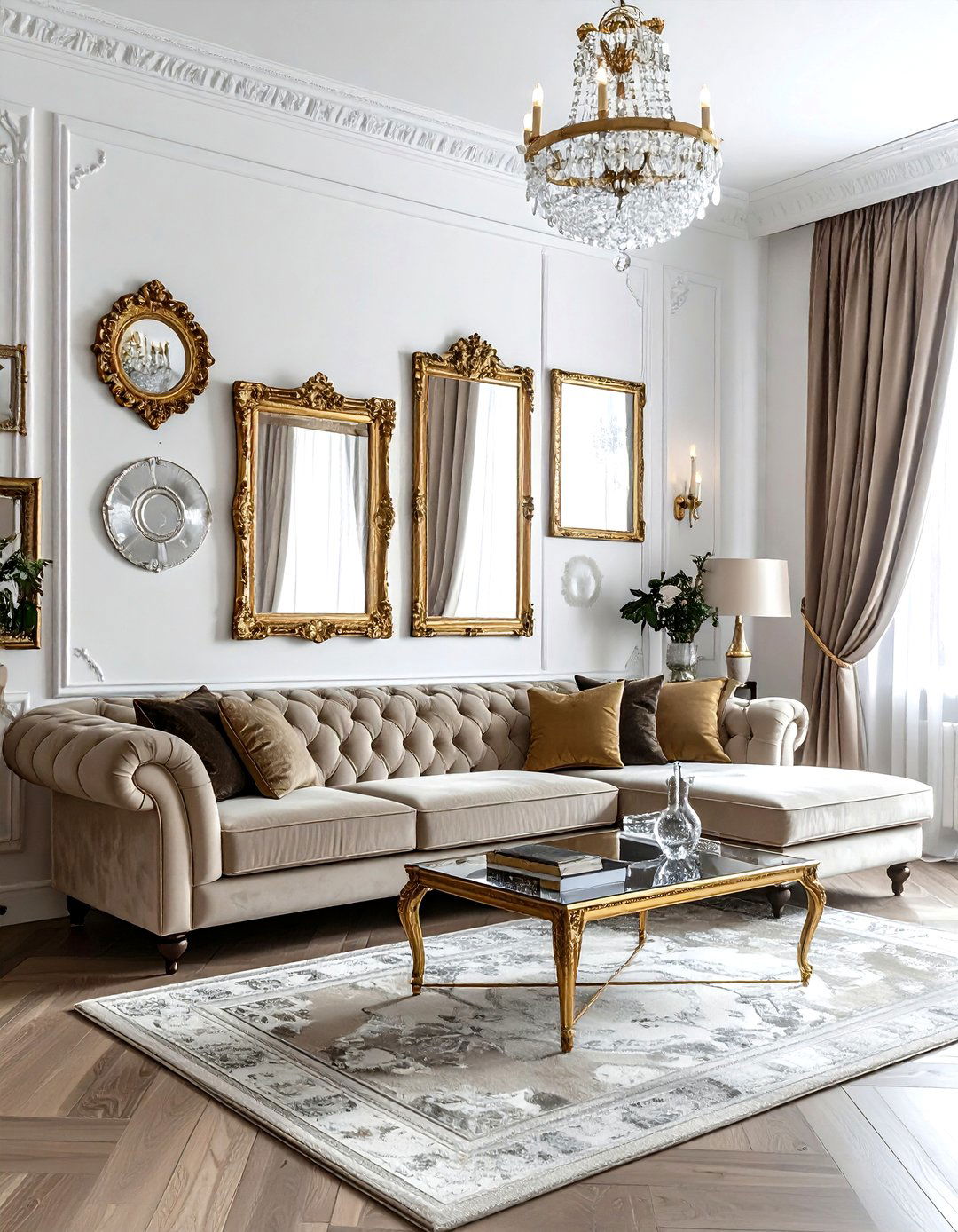 Mirror Gallery Wall - 30 wall decor ideas