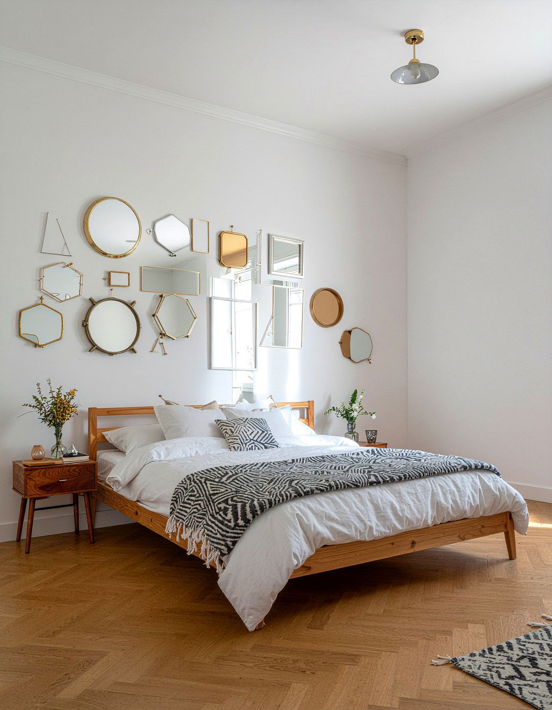 Mirror Gallery Wall - 30 bedroom mirrors