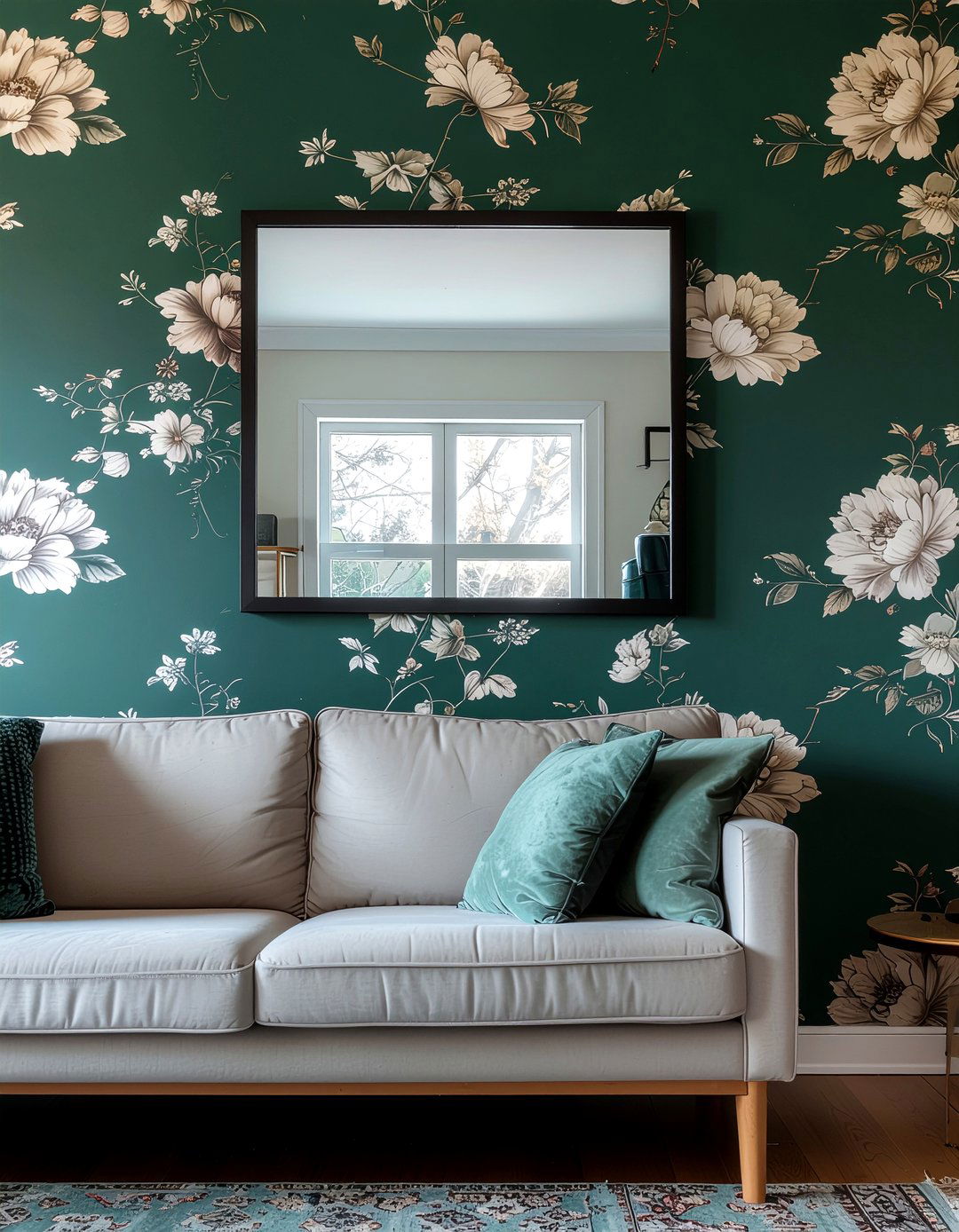 Mirror On Accent Wall - 30 living room mirror placement ideas