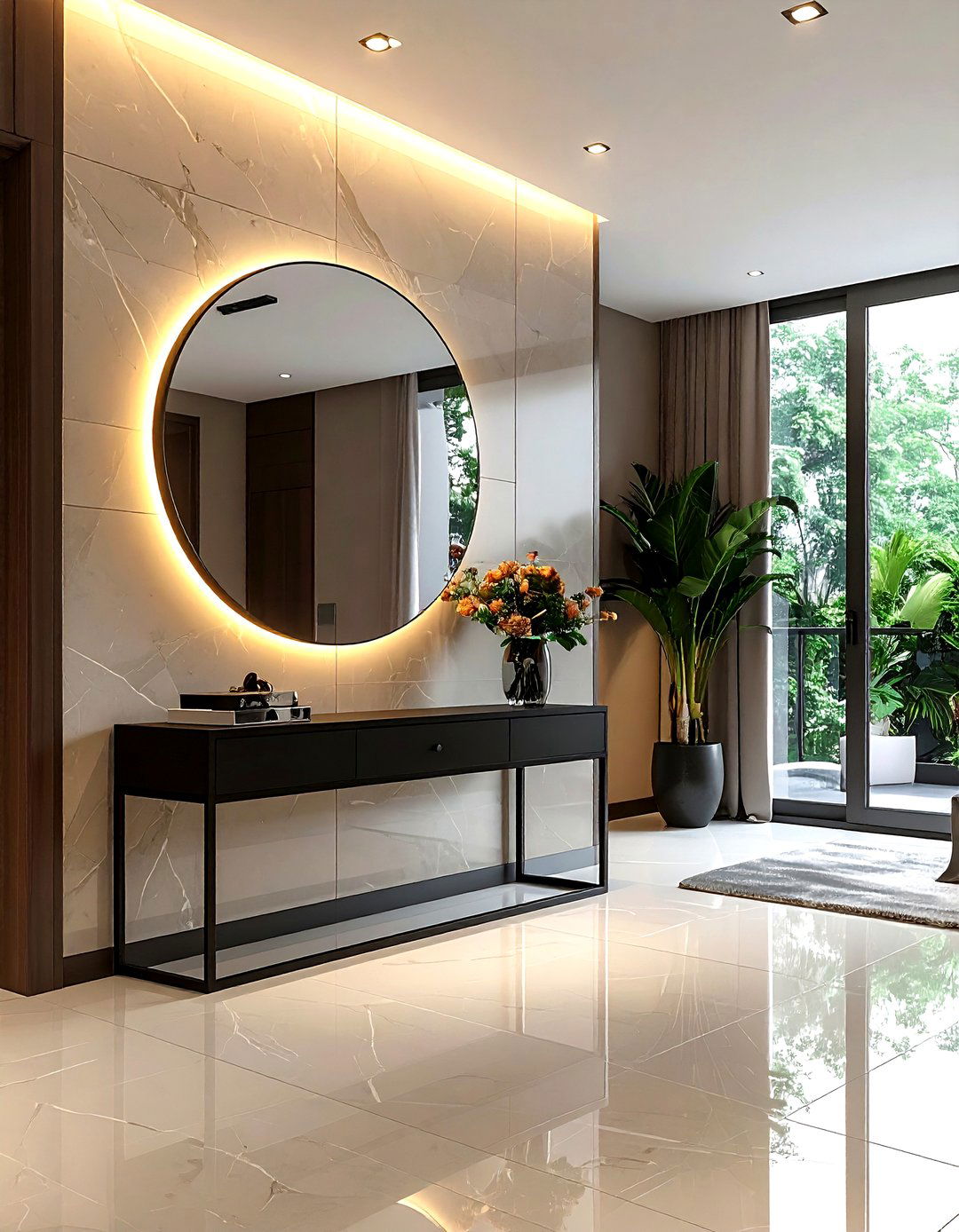 Mirror Wall Light - 30 living room wall lights