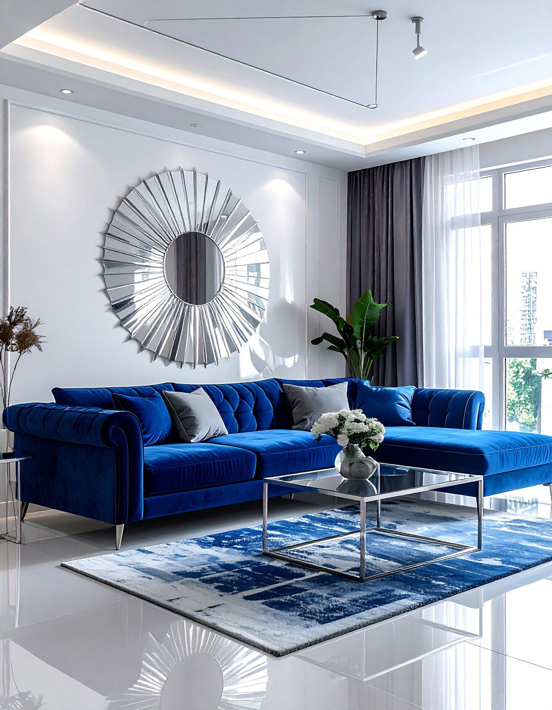 Mirror Wall Stickers - 30 living room wall stickers