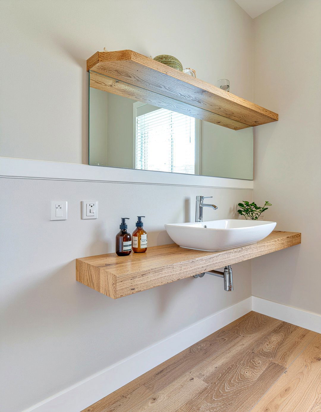 Mirror With Shelf - 30 bathroom mirror decor ideas