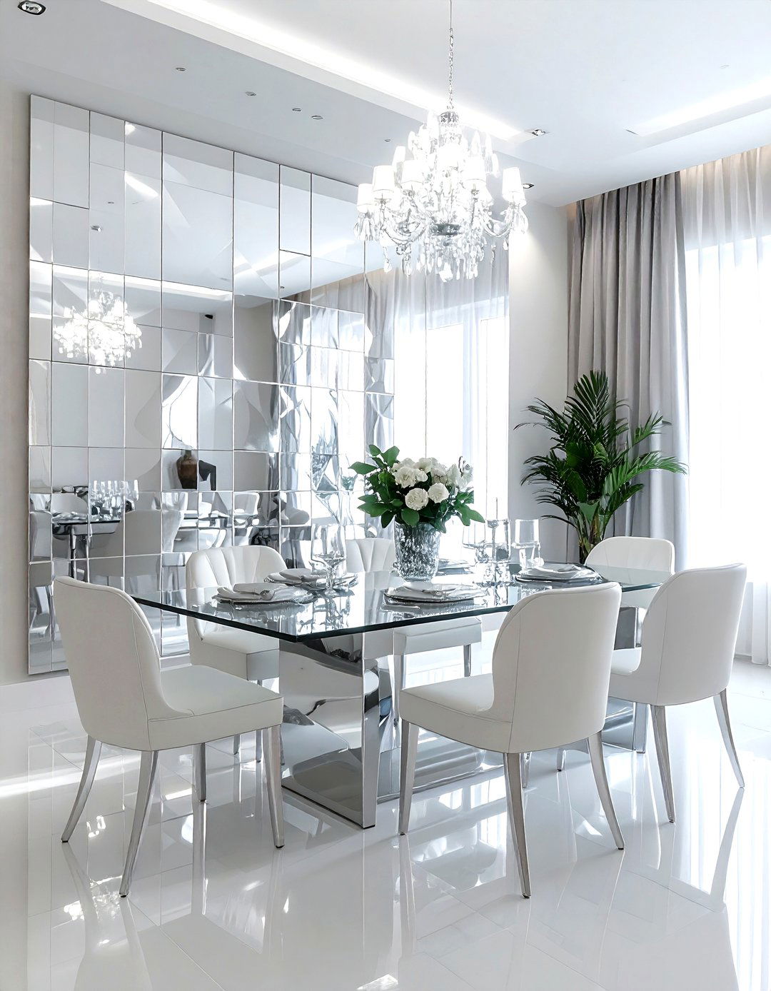 Mirror Work Dining Decor - 30 Indian dining room ideas