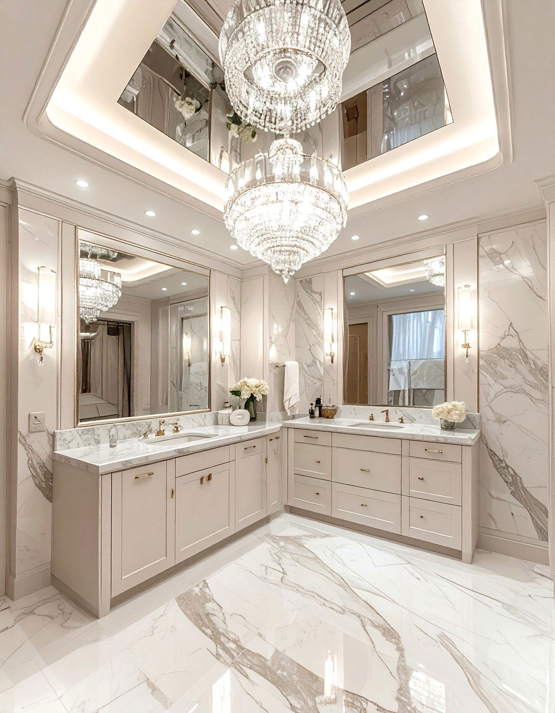 Mirror bathroom ceiling - 30 bathroom ceiling design ideas
