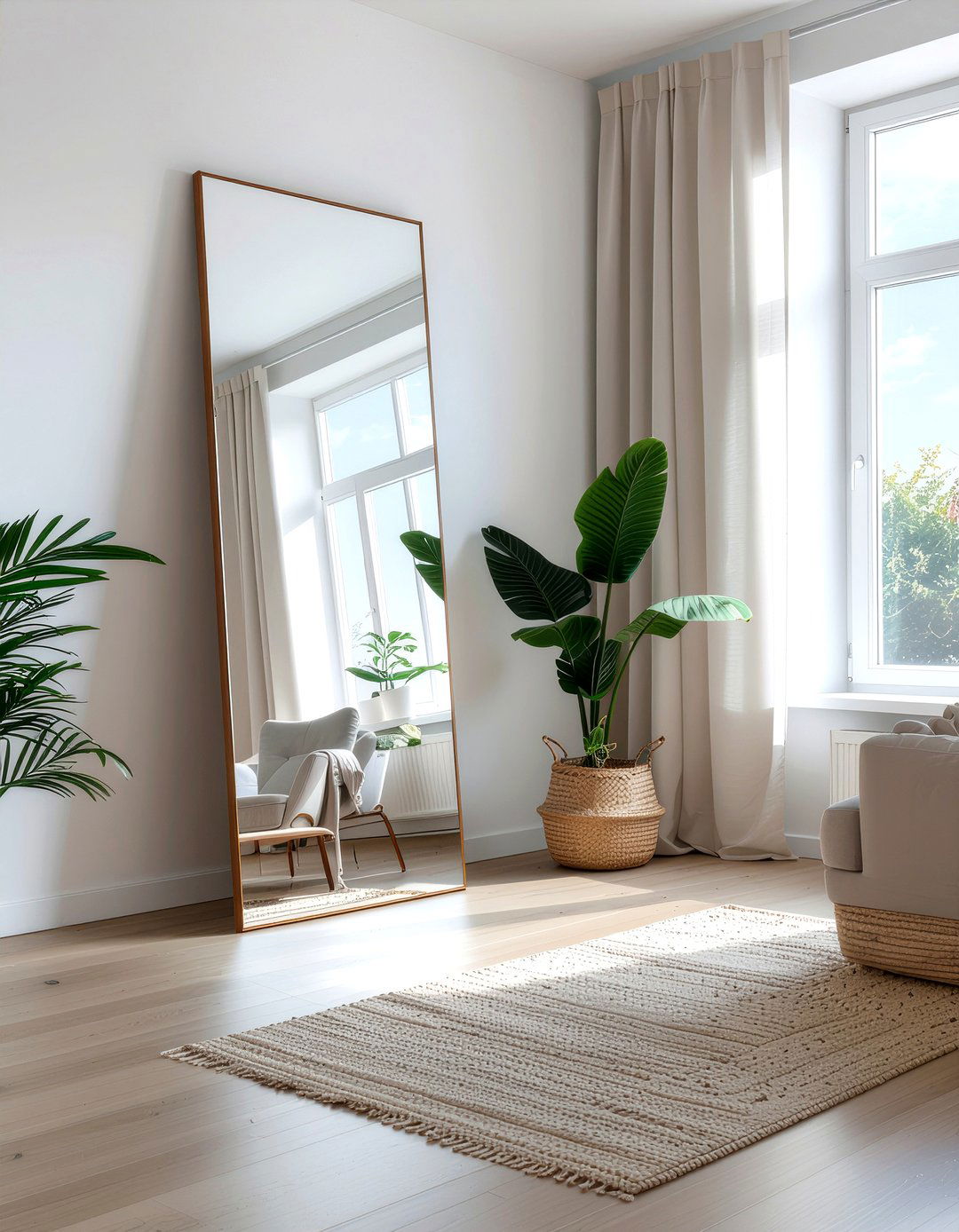 Mirror placement for small room - 30 oddly shaped bedroom ideas