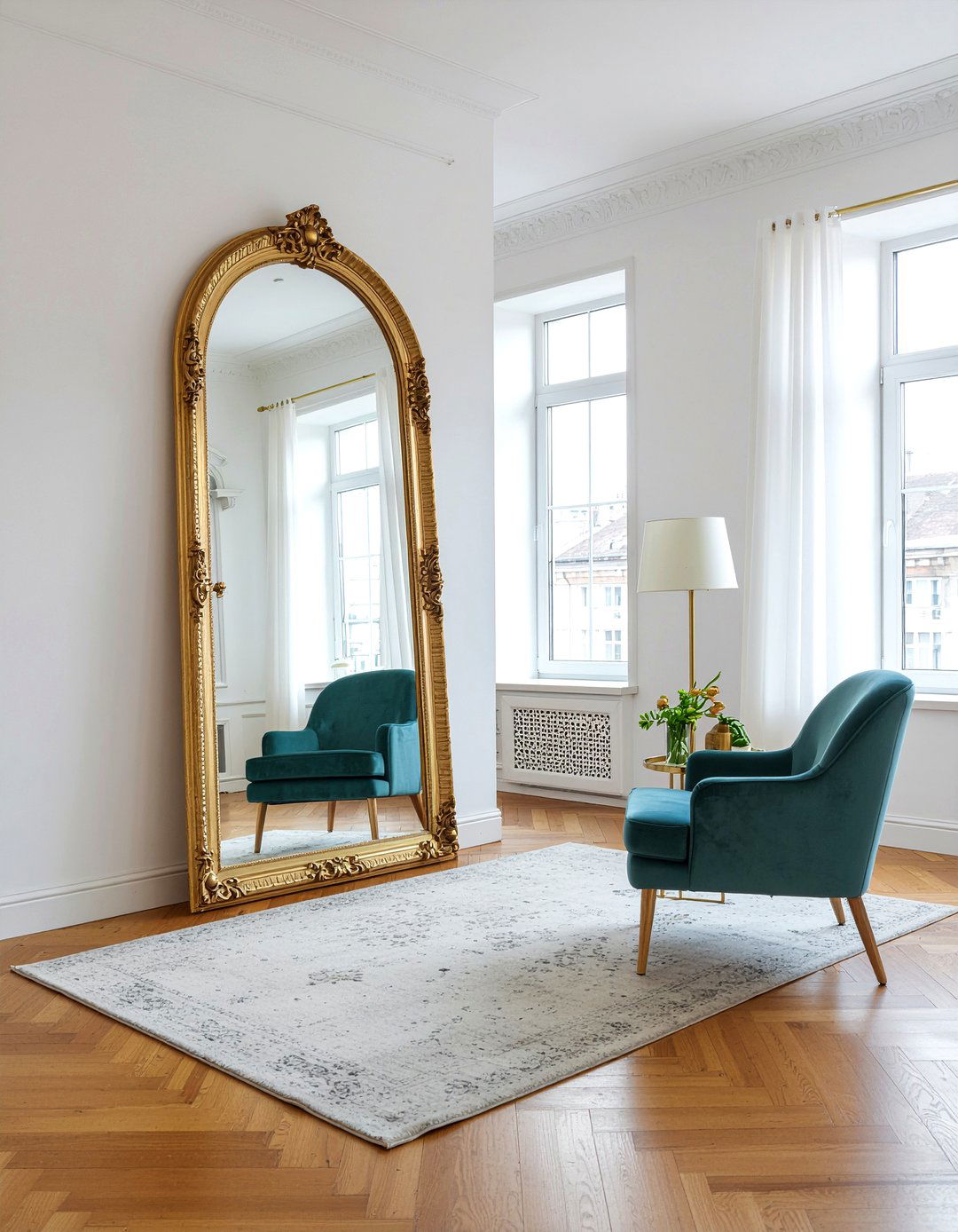 Mirror wall - 30 low cost living room ideas