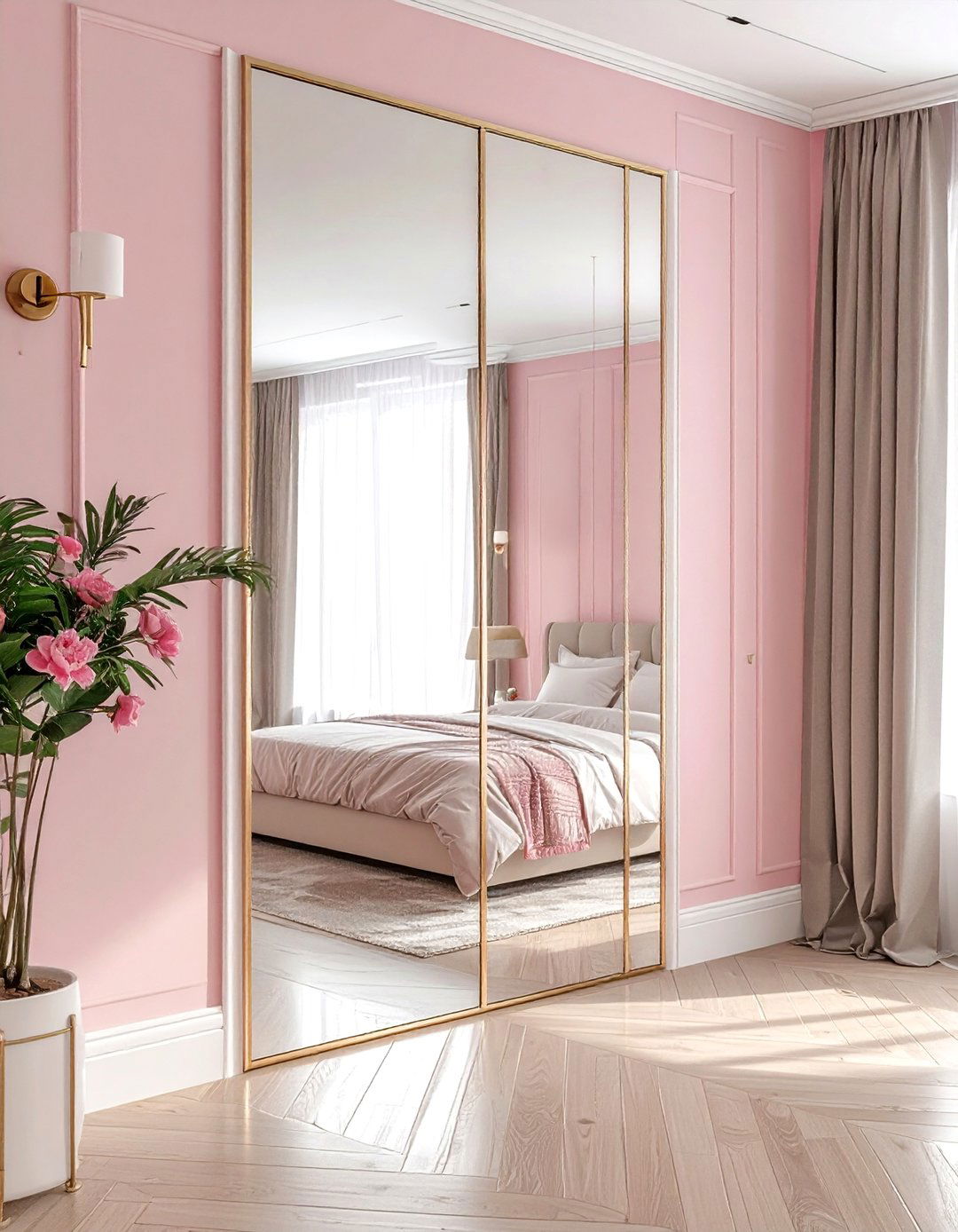 Mirrored Bedroom Door - 30 bedroom door ideas