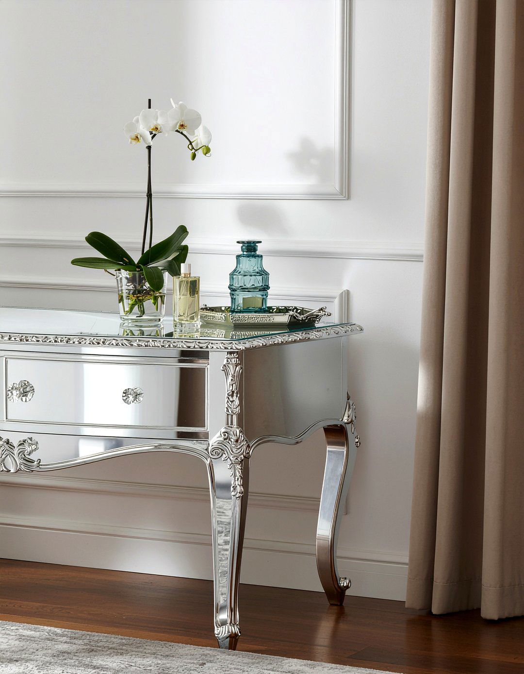 Mirrored Buffet - 30 living room buffet ideas