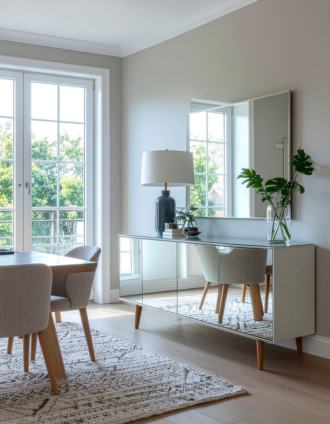 Mirrored Buffet For Small Spaces - 30 mirrored buffet dining room ideas