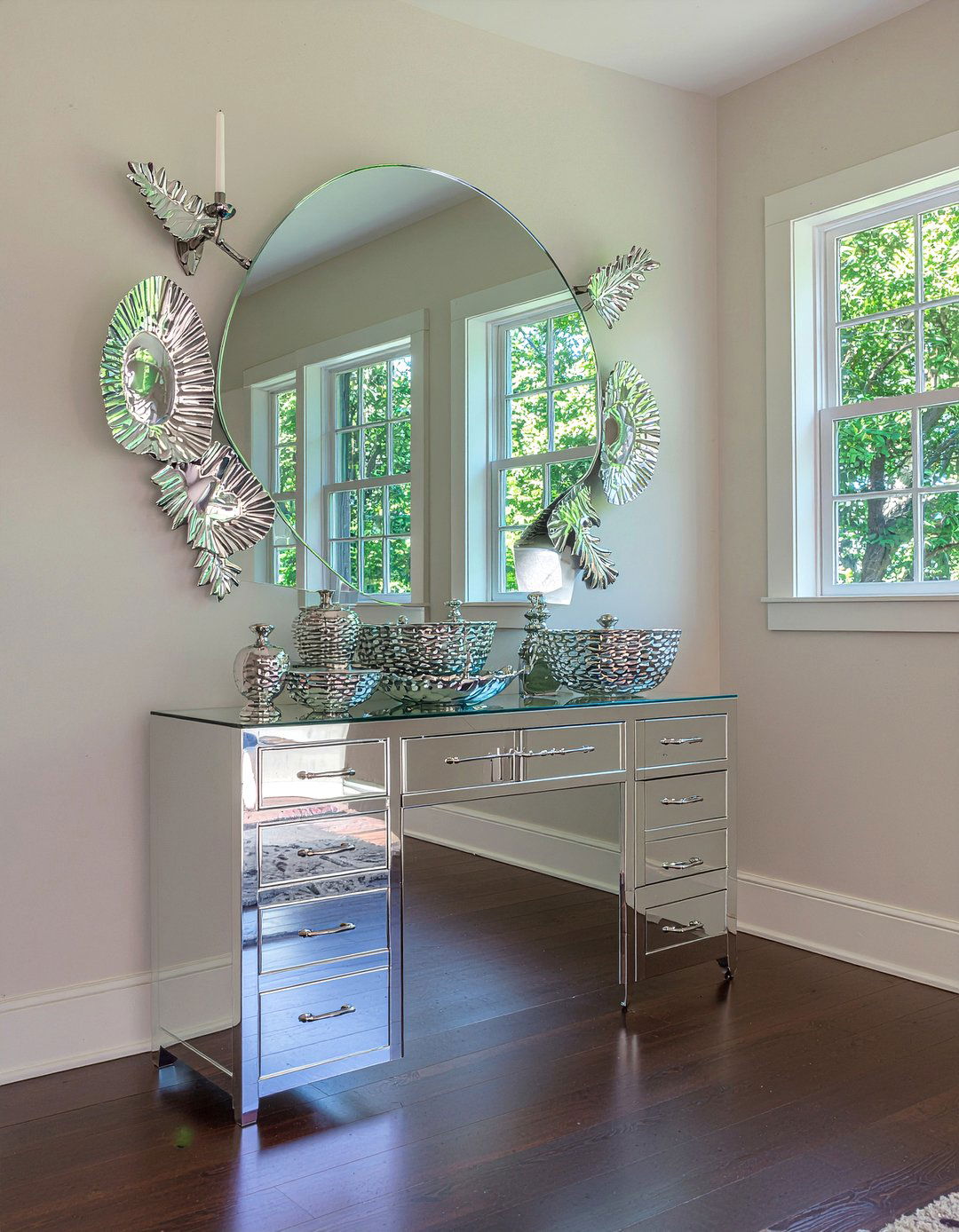 Mirrored Buffet With Storage - 30 mirrored buffet dining room ideas