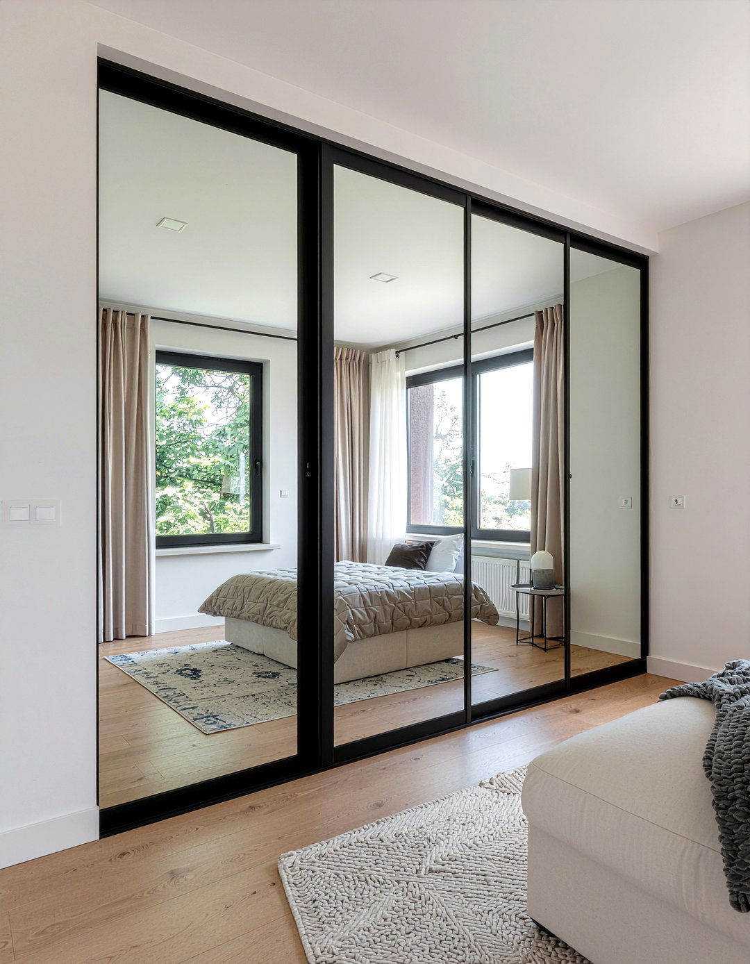 Mirrored Built In Wardrobe - 30 bedroom built-in wardrobes