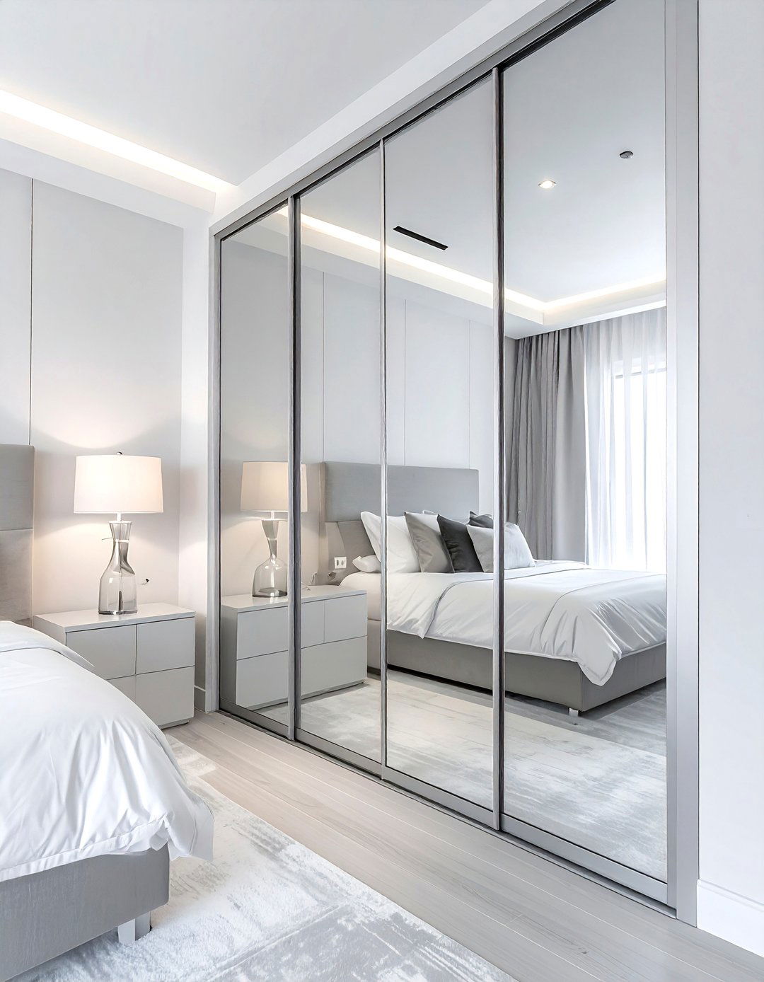 Mirrored Closet Door - 30 home refresh ideas