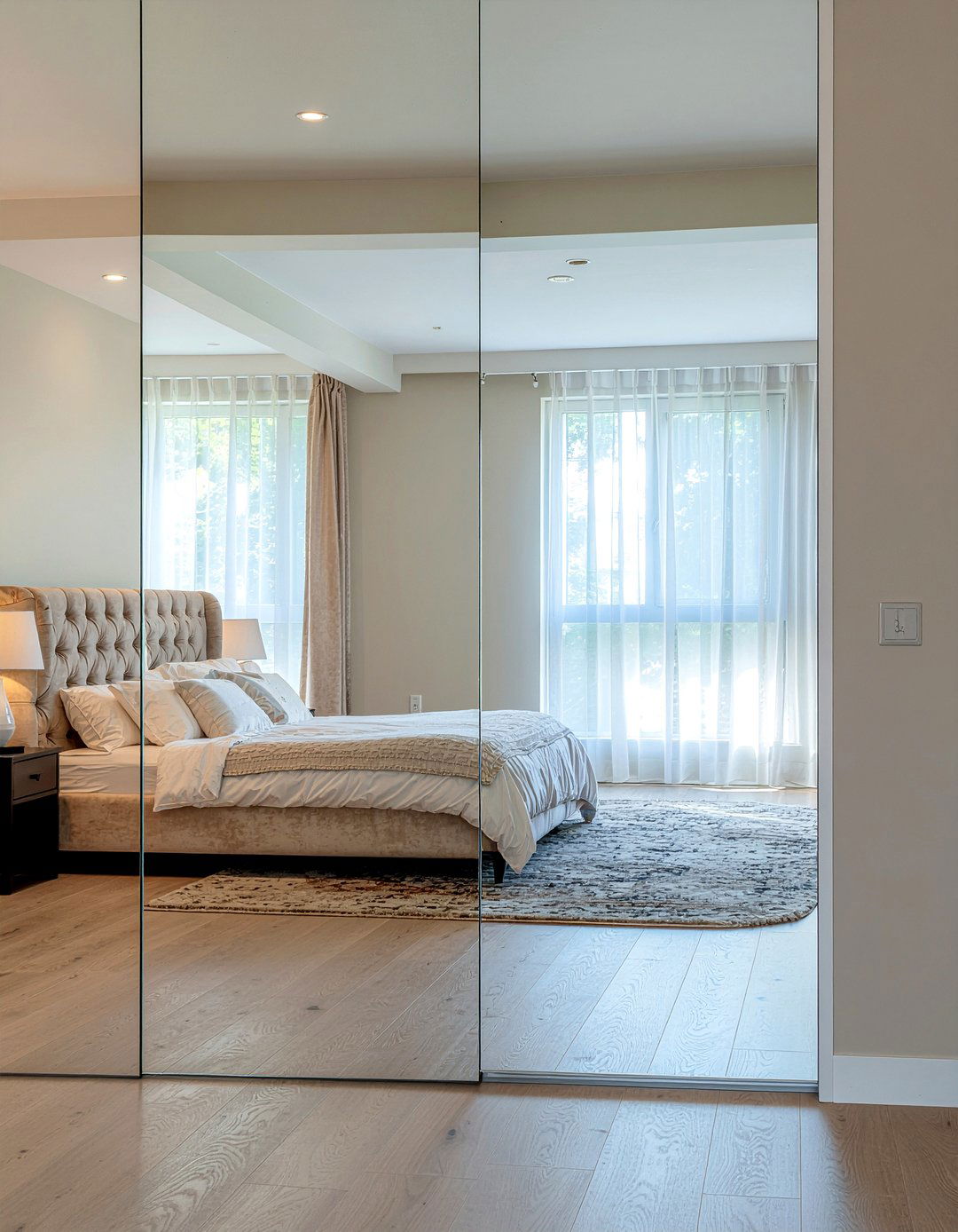 Mirrored Closet Doors - 30 bedroom mirror ideas