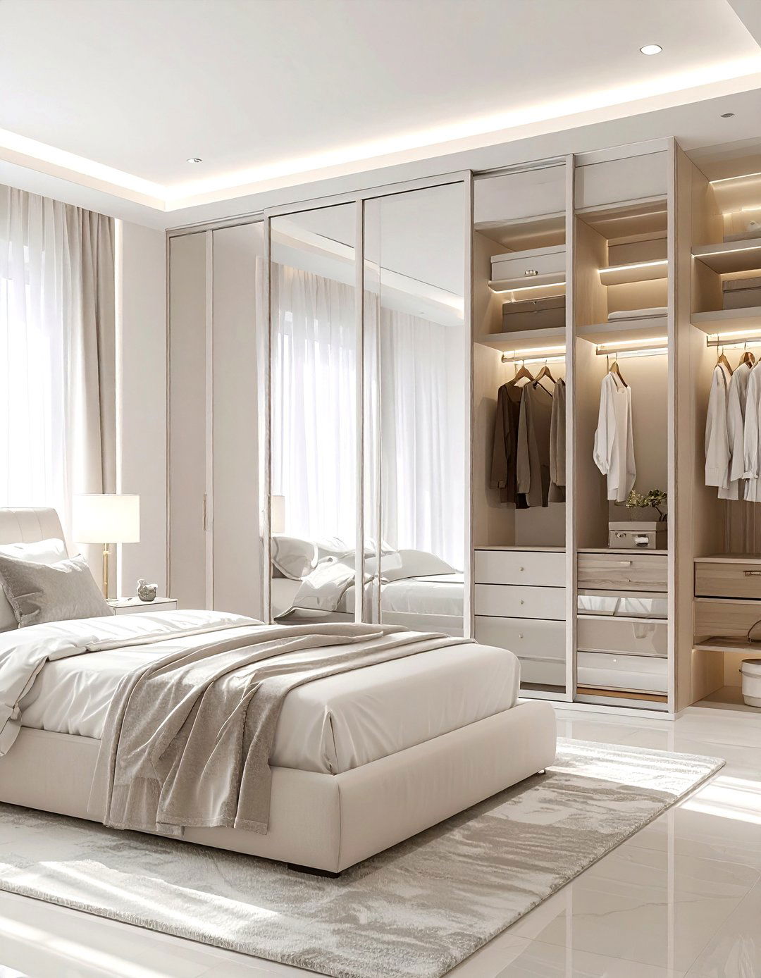 Mirrored Closet Doors - 30 mirror decor ideas