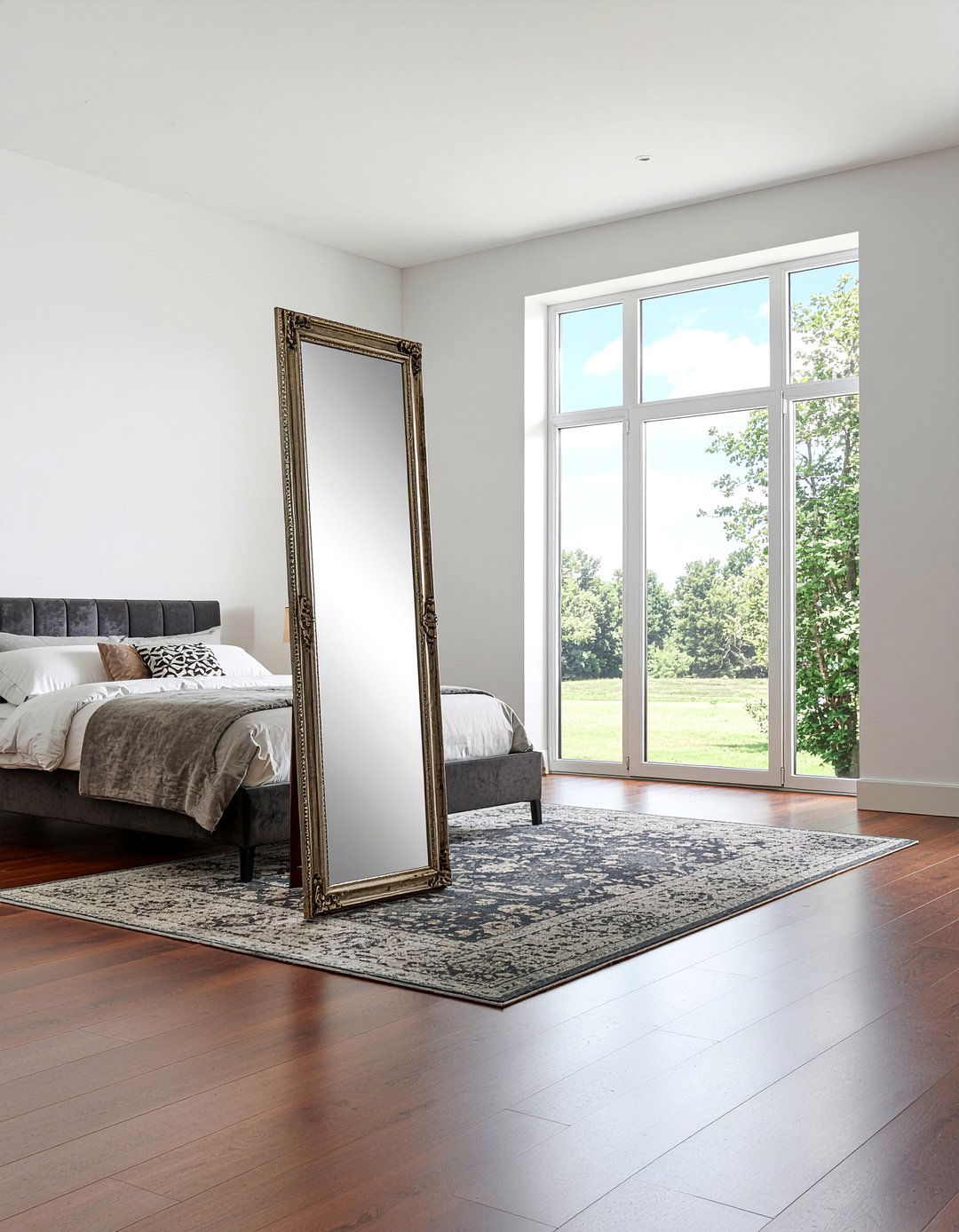 Mirrored Dressing Mirror - 30 bedroom mirrored furniture ideas