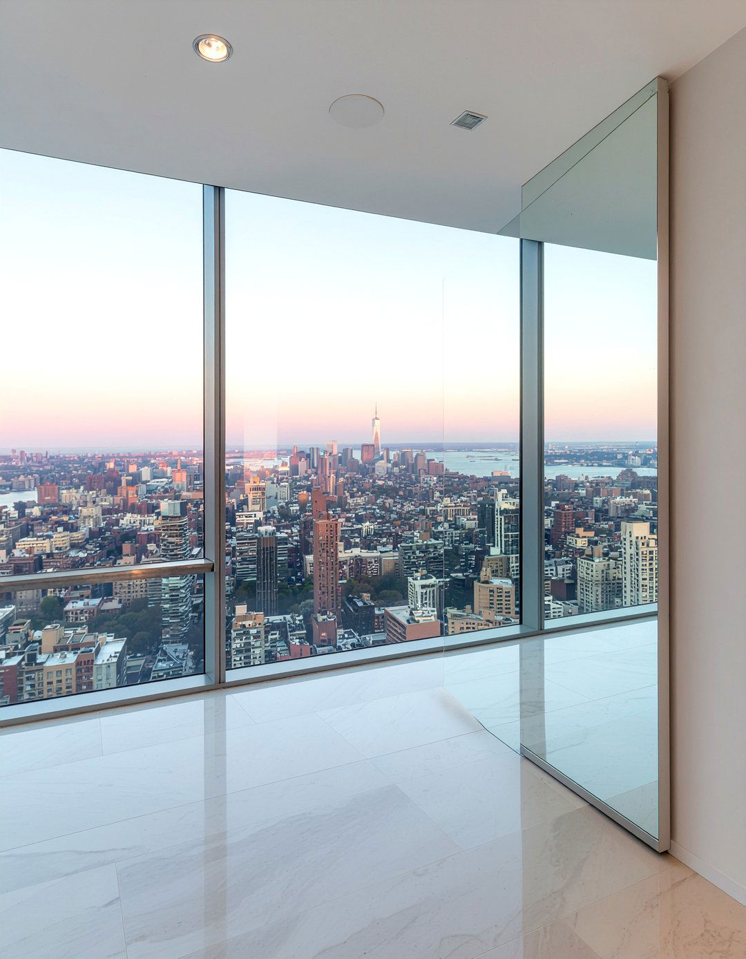 Mirrored Surface Decor - 30 penthouse living room ideas