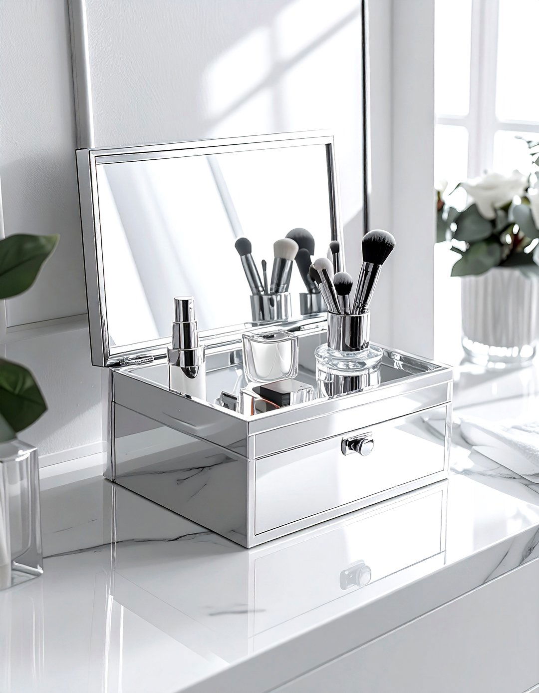 Mirrored Vanity Box - 30 box decor ideas