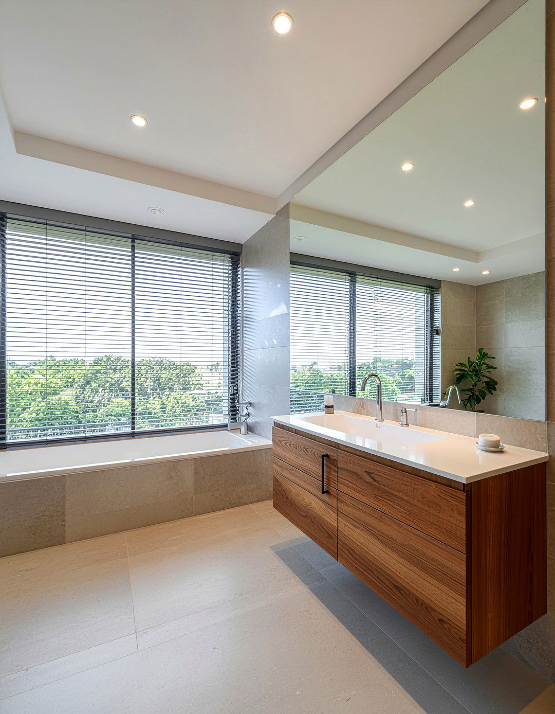 Mirrored Wall - 30 bathroom mirror accent ideas