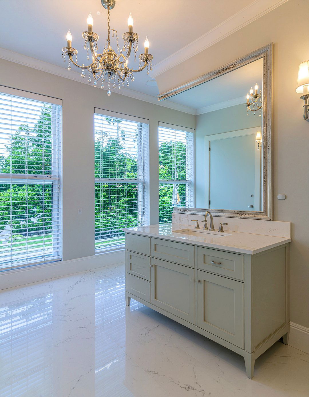 Mirrored Wall - 30 bathroom focal wall ideas