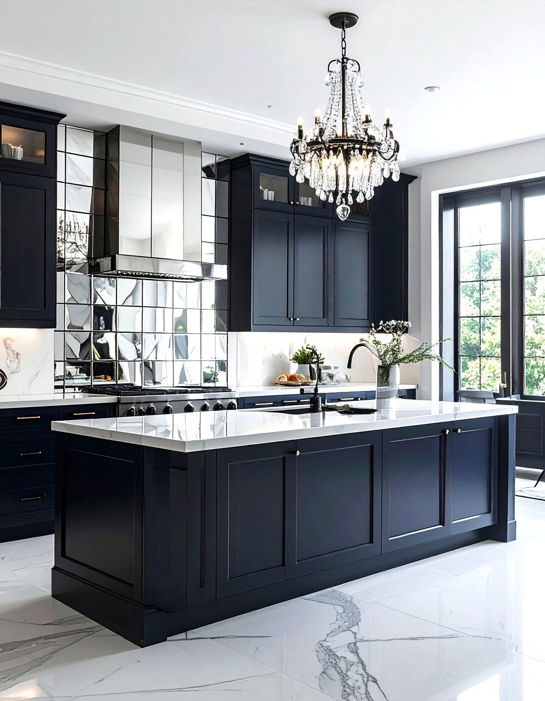 Mirrored backsplash - 30 full height kitchen backsplash ideas