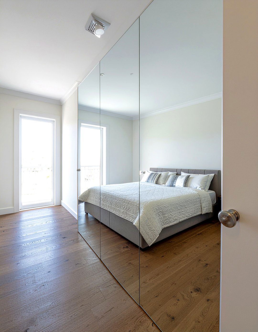 Mirrored bathroom french doors - 30 bathroom French door ideas