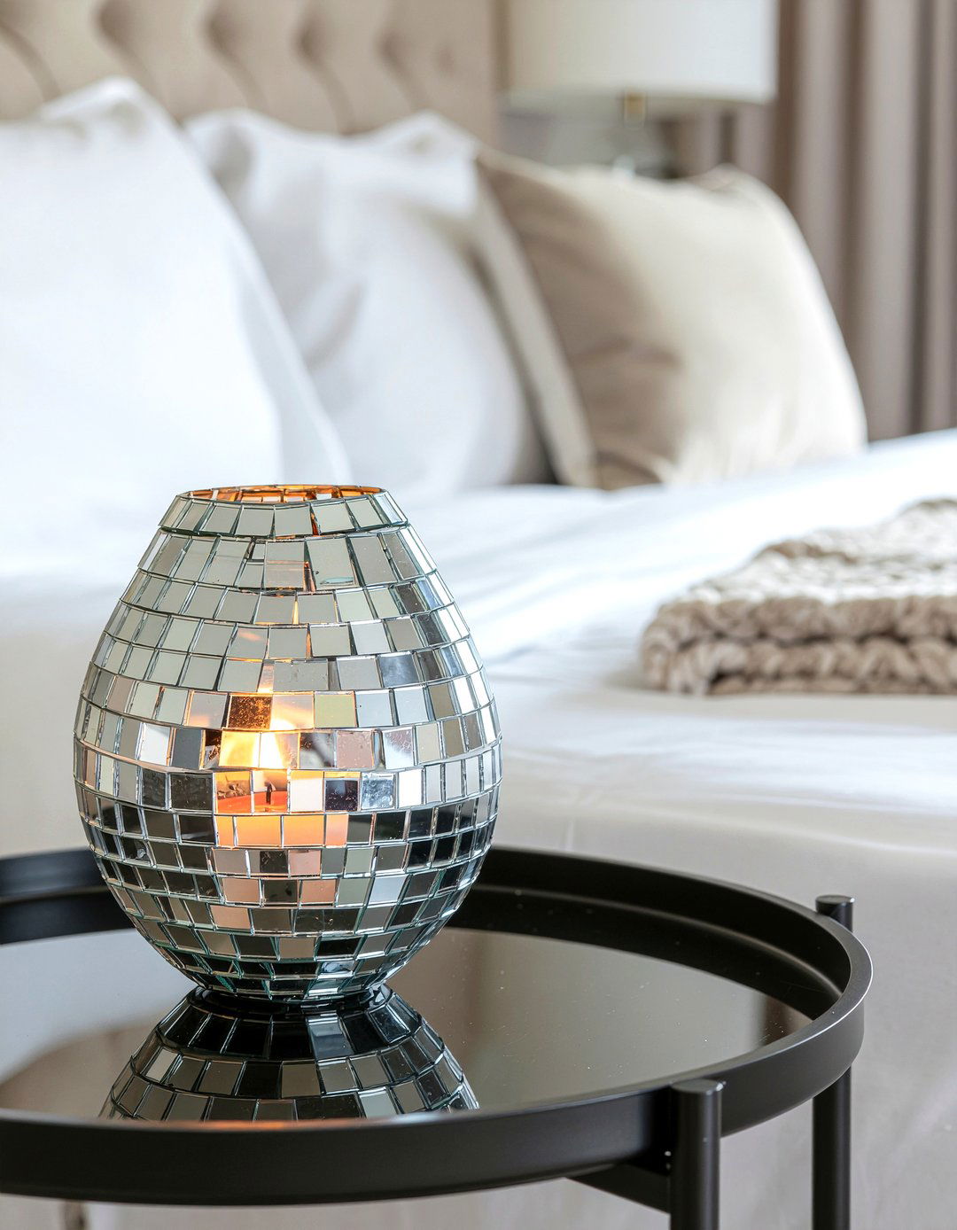 Mirrored candle lantern - 30 bedroom candle lanterns